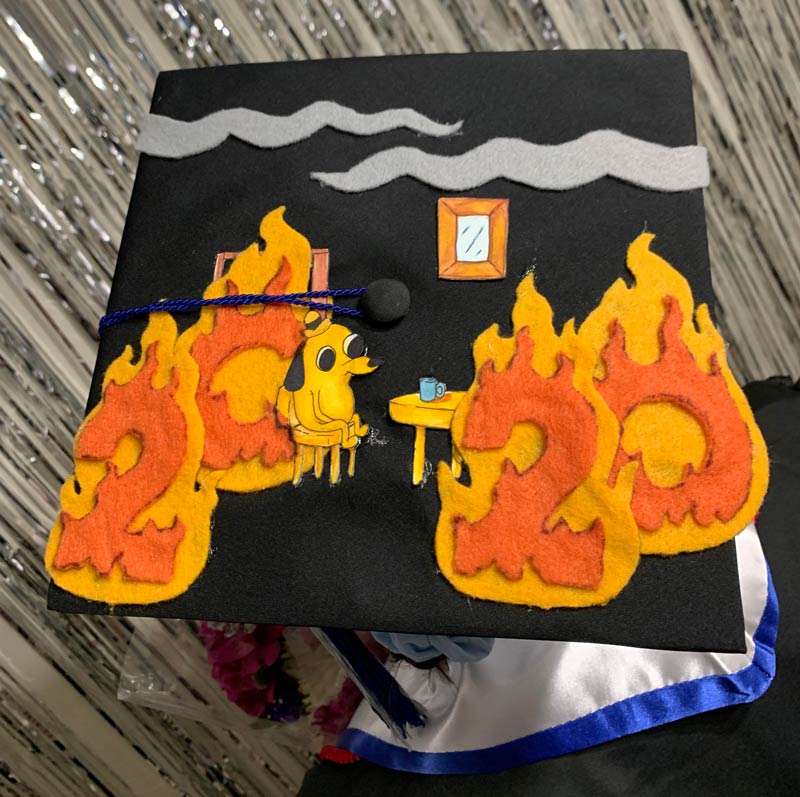 My girlfriend's graduation cap