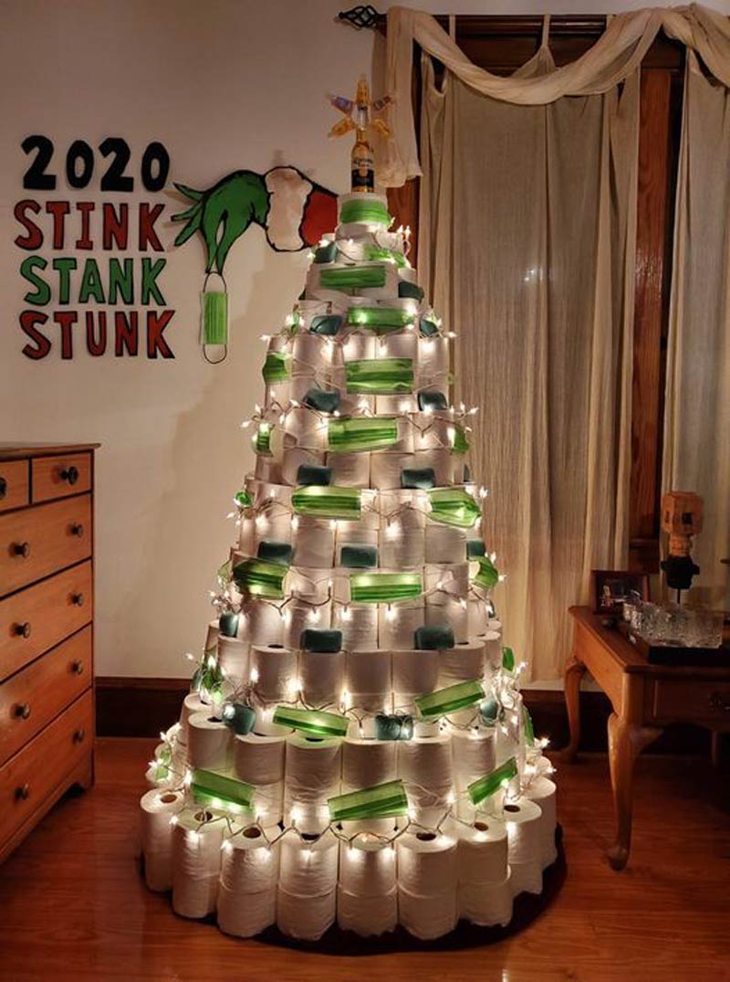 A buddy of mine put this up as his Christmas tree