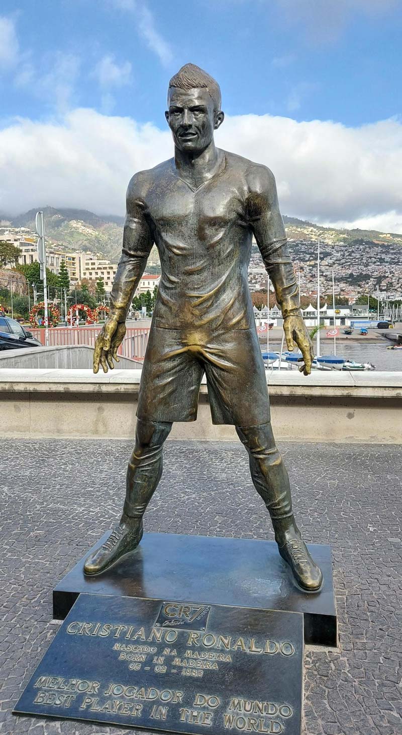 The thing about bronze is it shows where people have touched it most