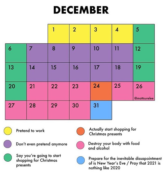 Funny December Calendar