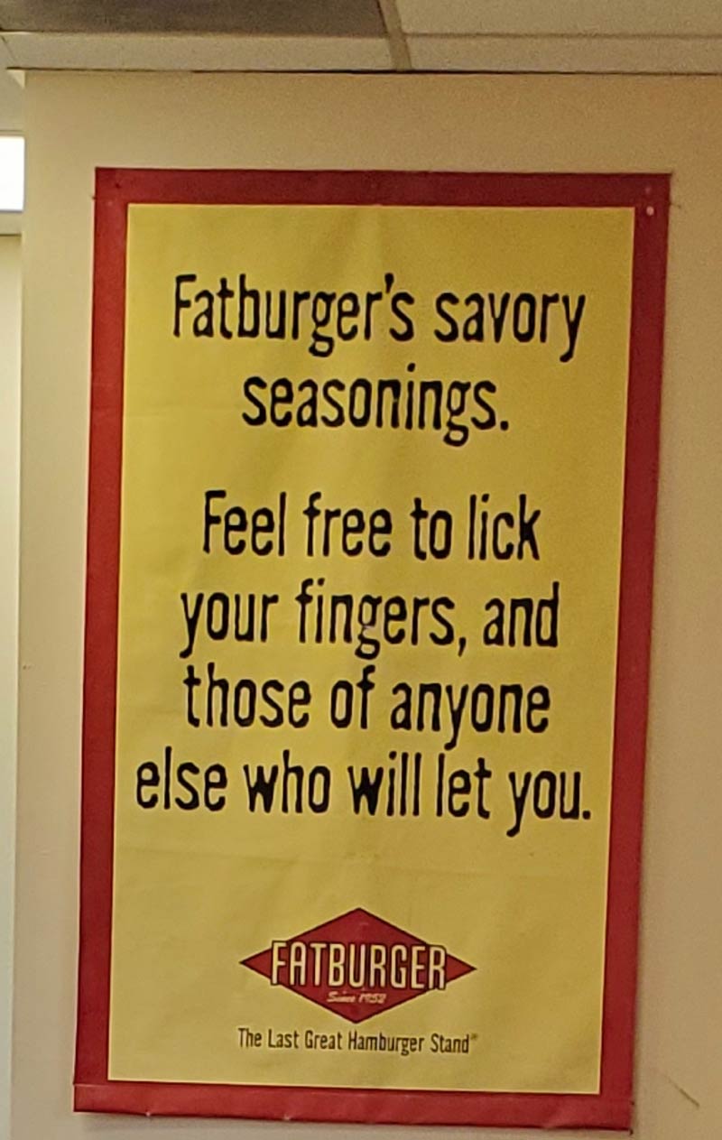 Fatburger's advertising is not aging well in 2020