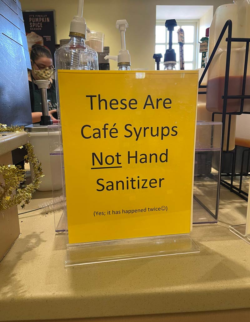 Not hand sanitizer