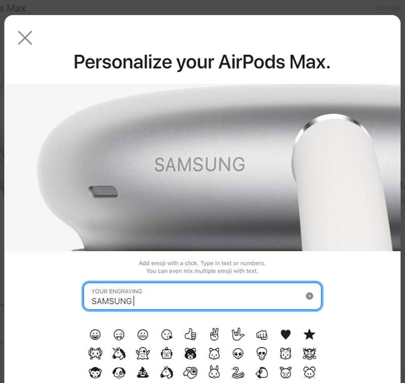 Personalize your Airpods Max