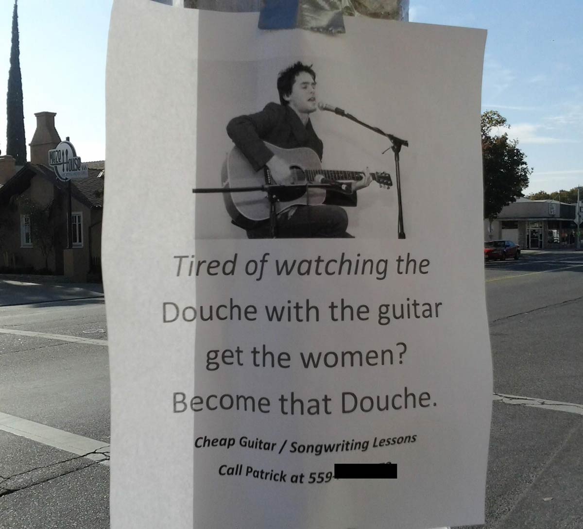 The womanizing douche with a guitar