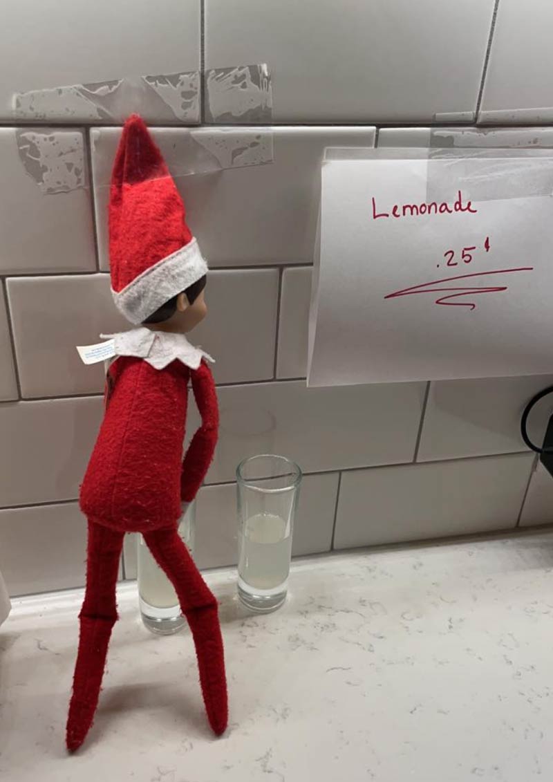 My wife put me in charge of moving the elf on the shelf around