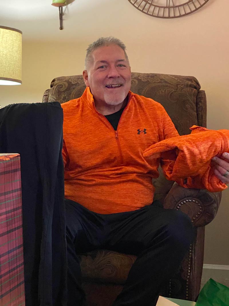 For Christmas, my dad received the exact outfit he was wearing