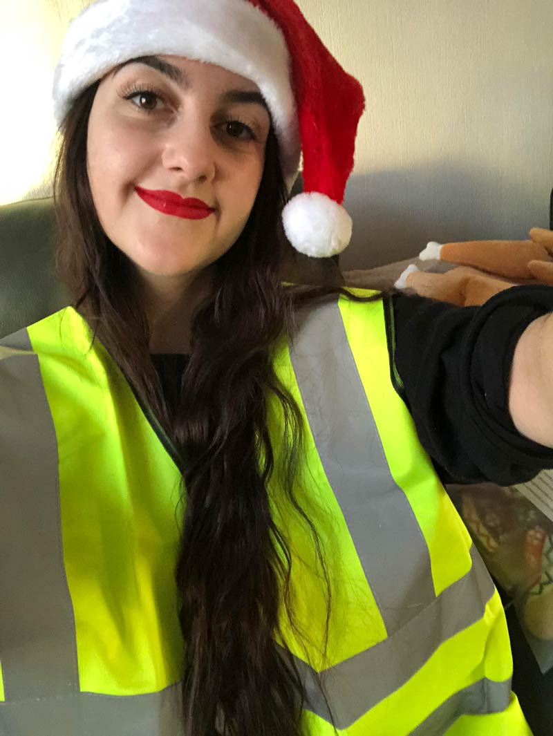 Dad chose a present for me this year without mum’s help. Merry Christmas from me and my new XL-sized high-vis..