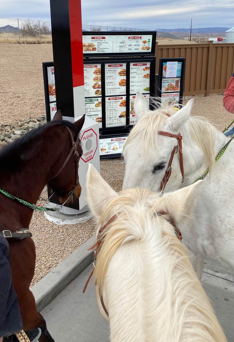 Don’t you hate when the people in front of you are horsing around instead of ordering?!
