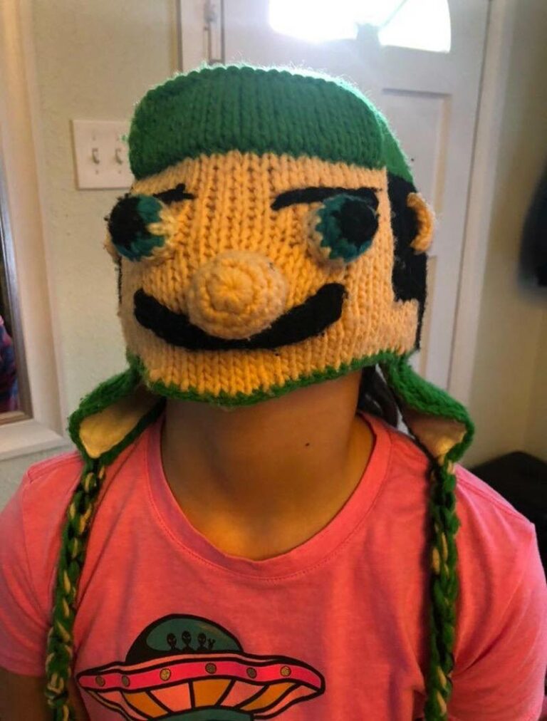 My friend’s daughter made a Luigi mask | Odd Stuff Magazine