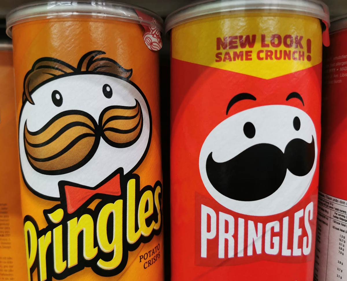 Mr Pringles lost his hair and that hopeful spark in his eyes