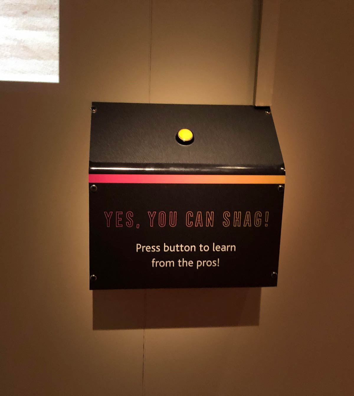 Found this sign in a history museum at a dance exhibit