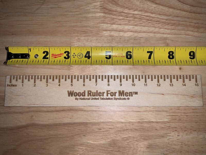 Wood Ruler For Men