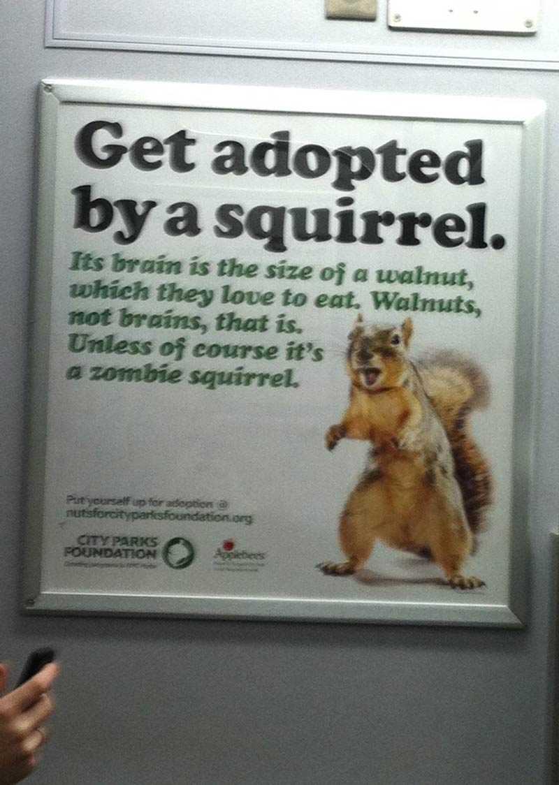 This bonkers NYC subway ad