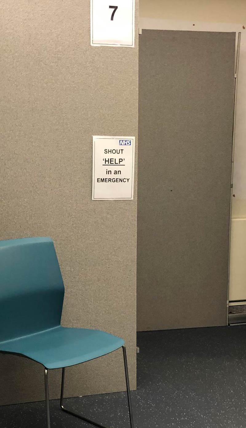 Got my jab today and saw this sign