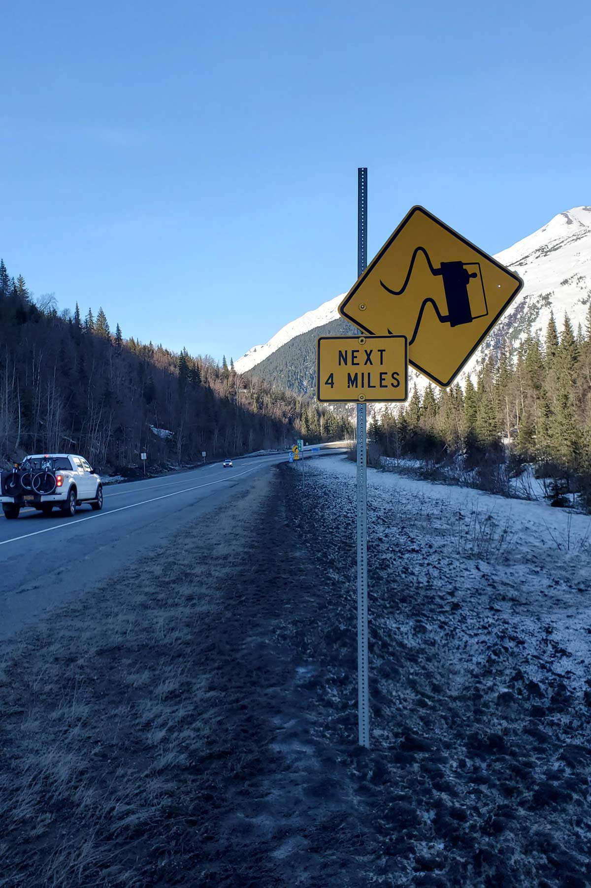 This section of road in Alaska is for experts only