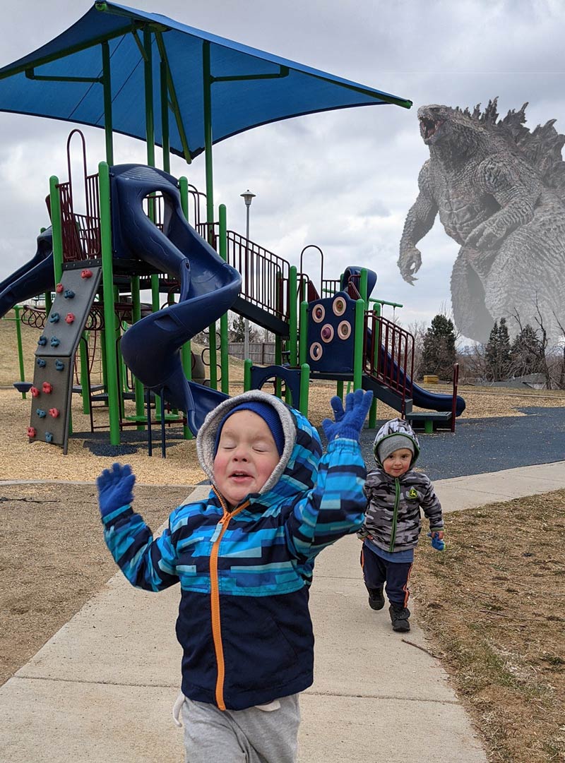 My sister-in-law asked me to do this to a picture of her kids