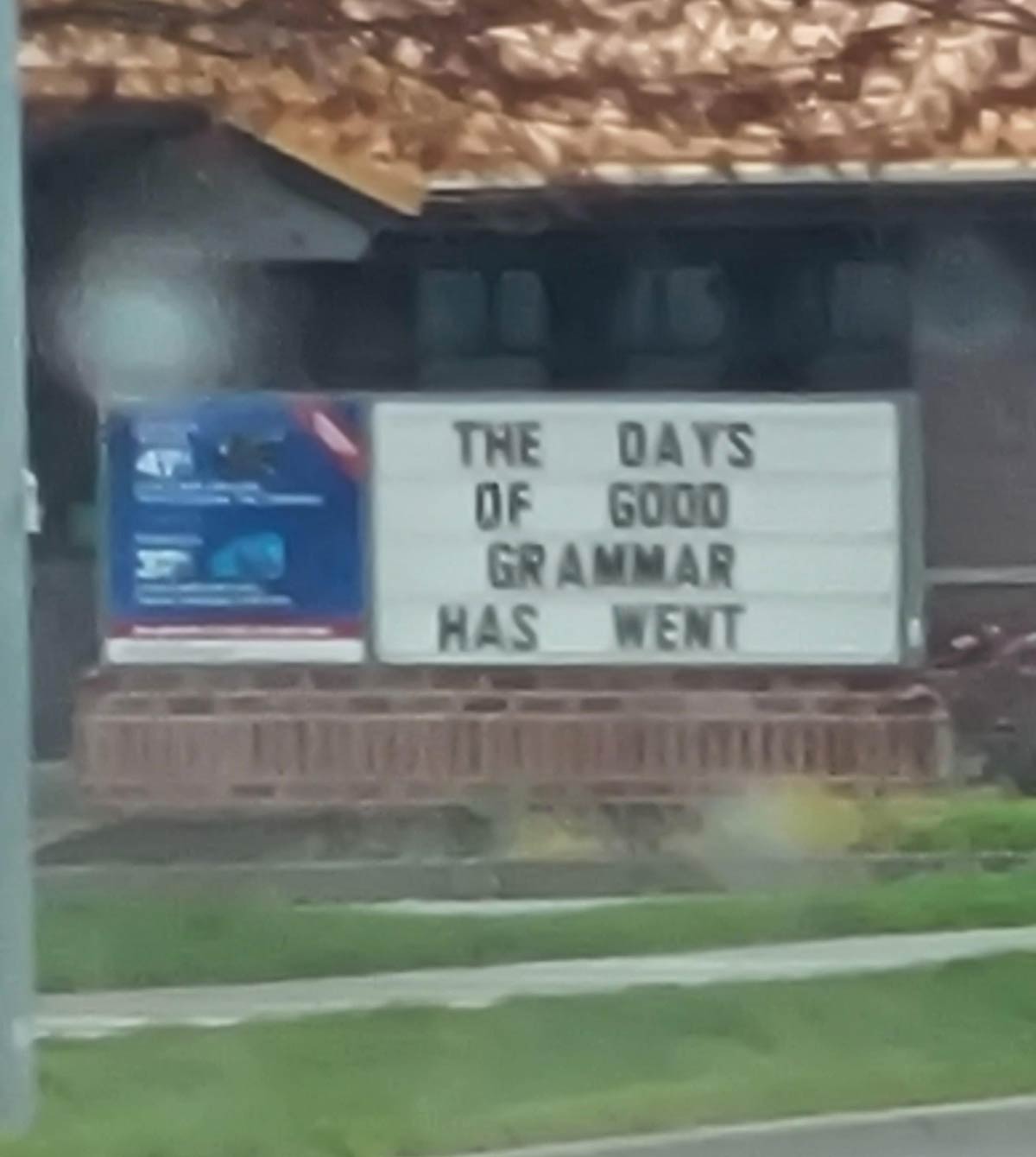 The days of good grammar..