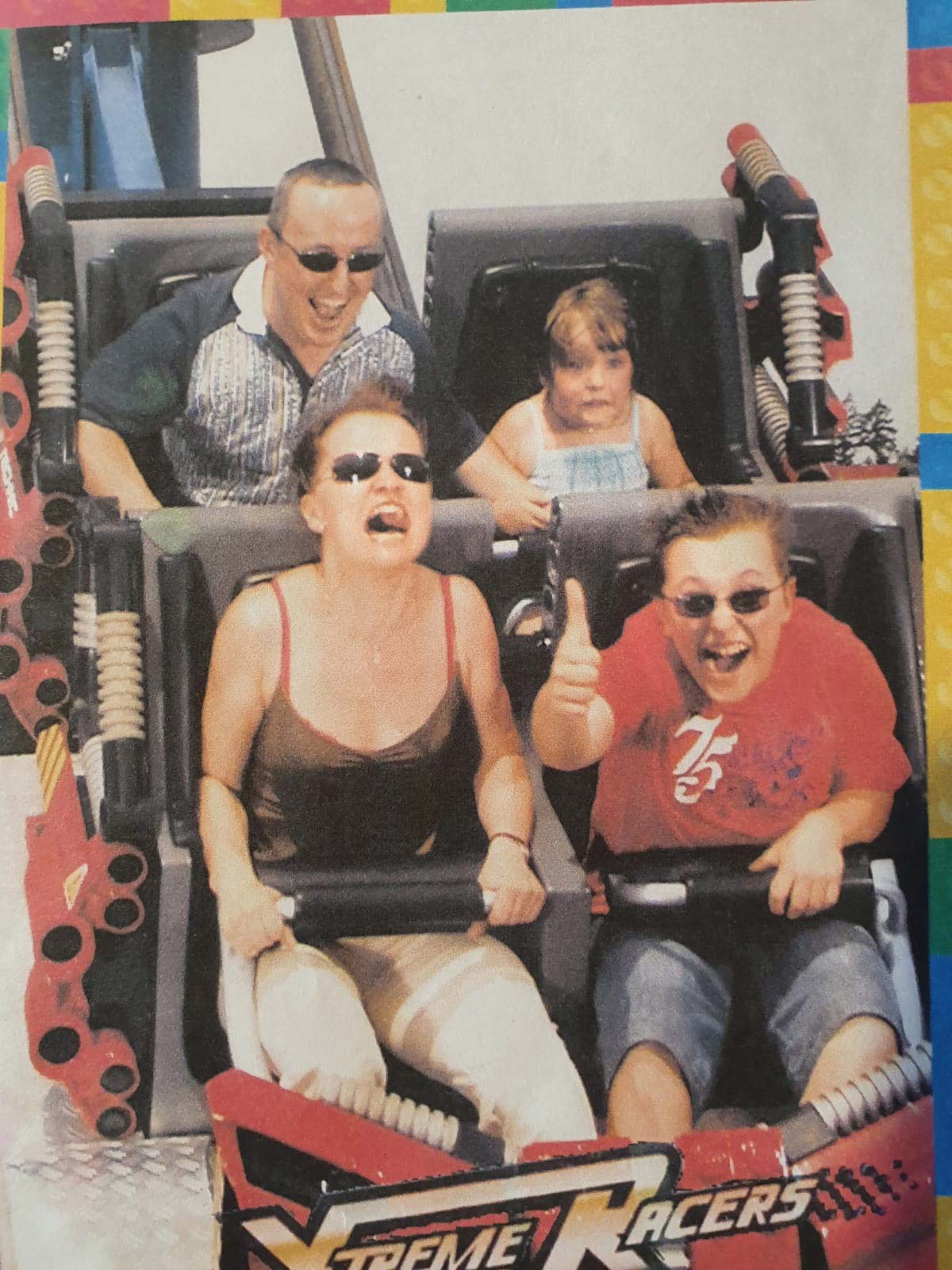 My family in Legoland in 2007, they seemed to enjoy the ride more than I did