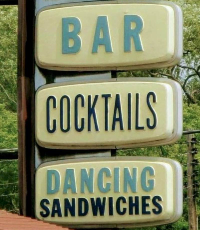Come for the drinks.. Stay for the dancing sandwiches