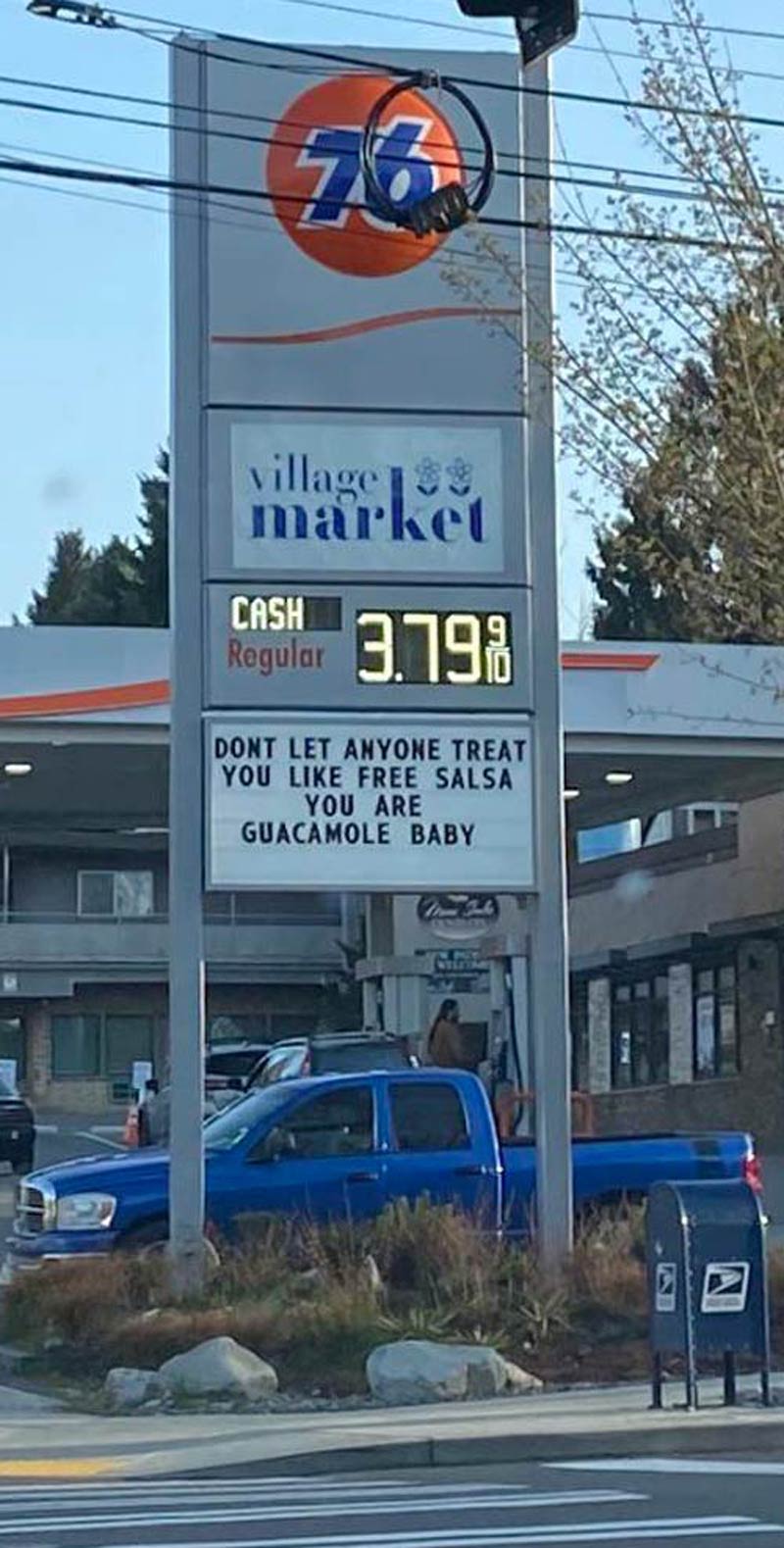 My motivation for today came from a gas station sign and I'm not mad about it