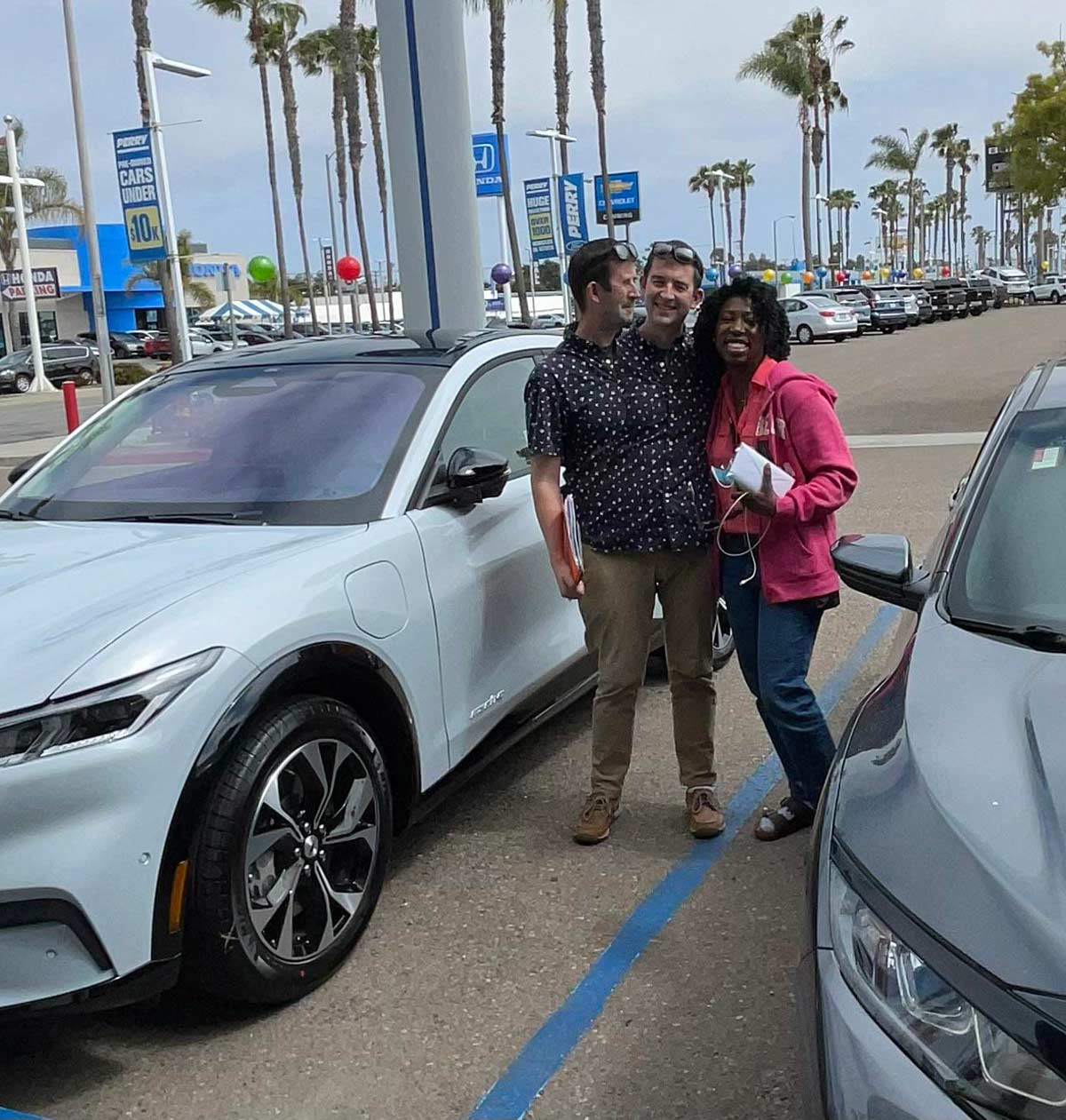 Wife and I bought a car, accidentally took a pic with panorama. Guess I’m an alien
