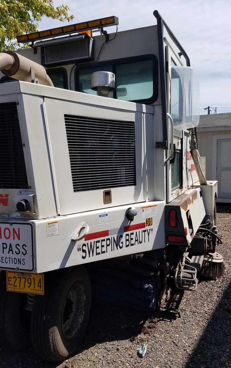 My daughter won our town's "Name the Street Sweeper" contest