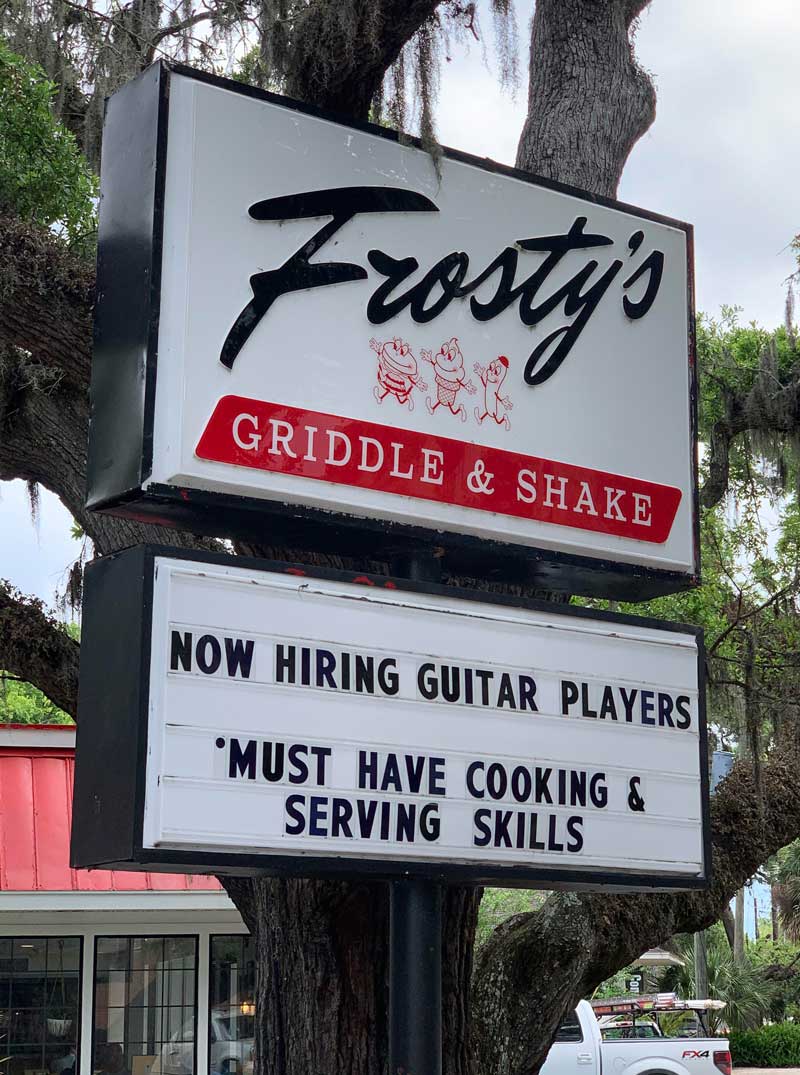 Now hiring guitar players..