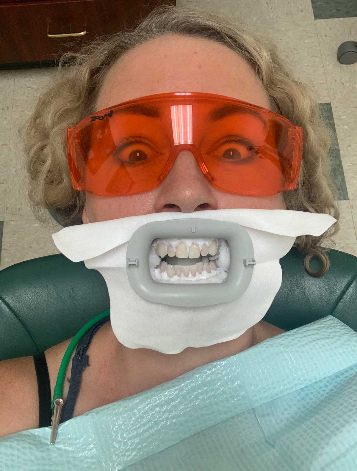 The pic my mom sent me at the dentist
