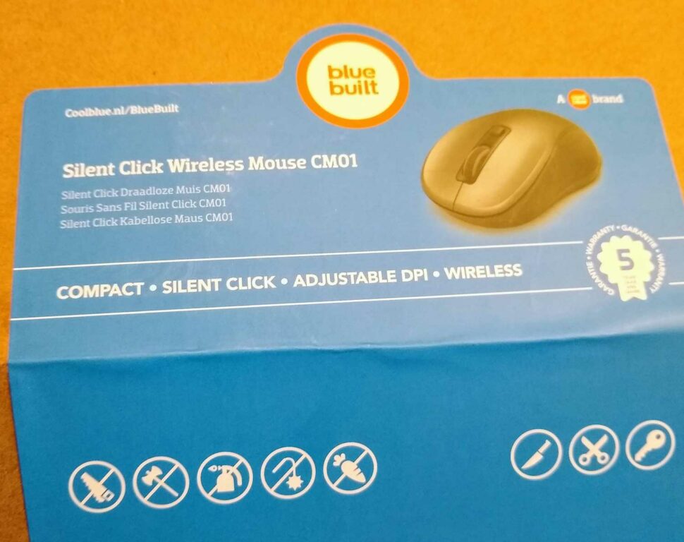 These warning signs on my wireless mouse