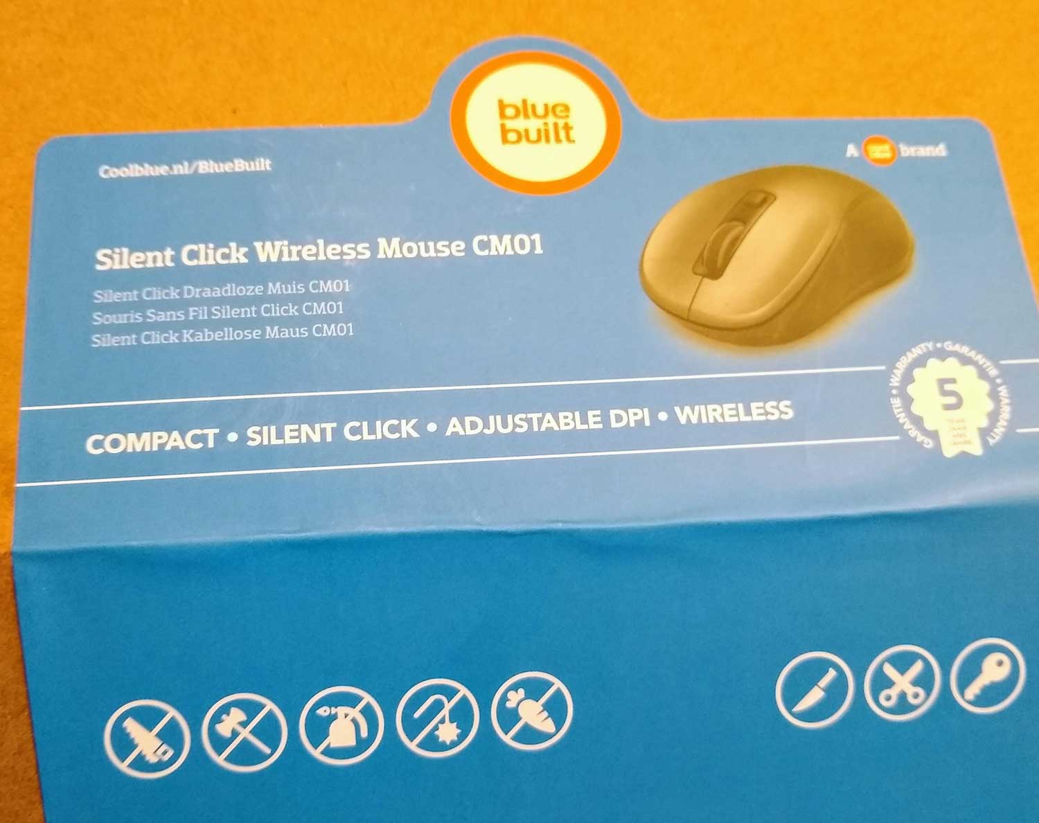 These warning signs on my wireless mouse