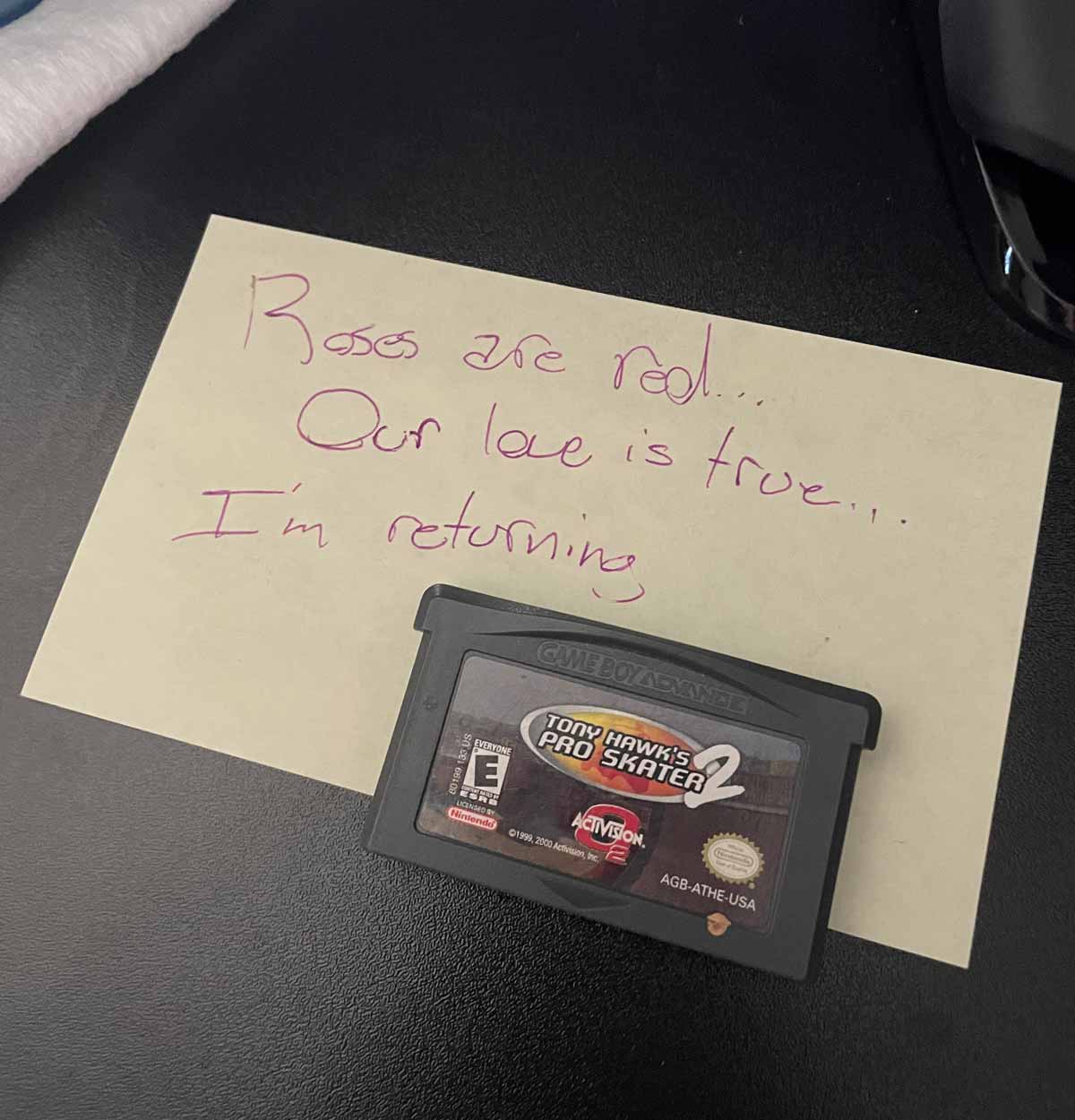 My fiancee left this on my desk for me to find