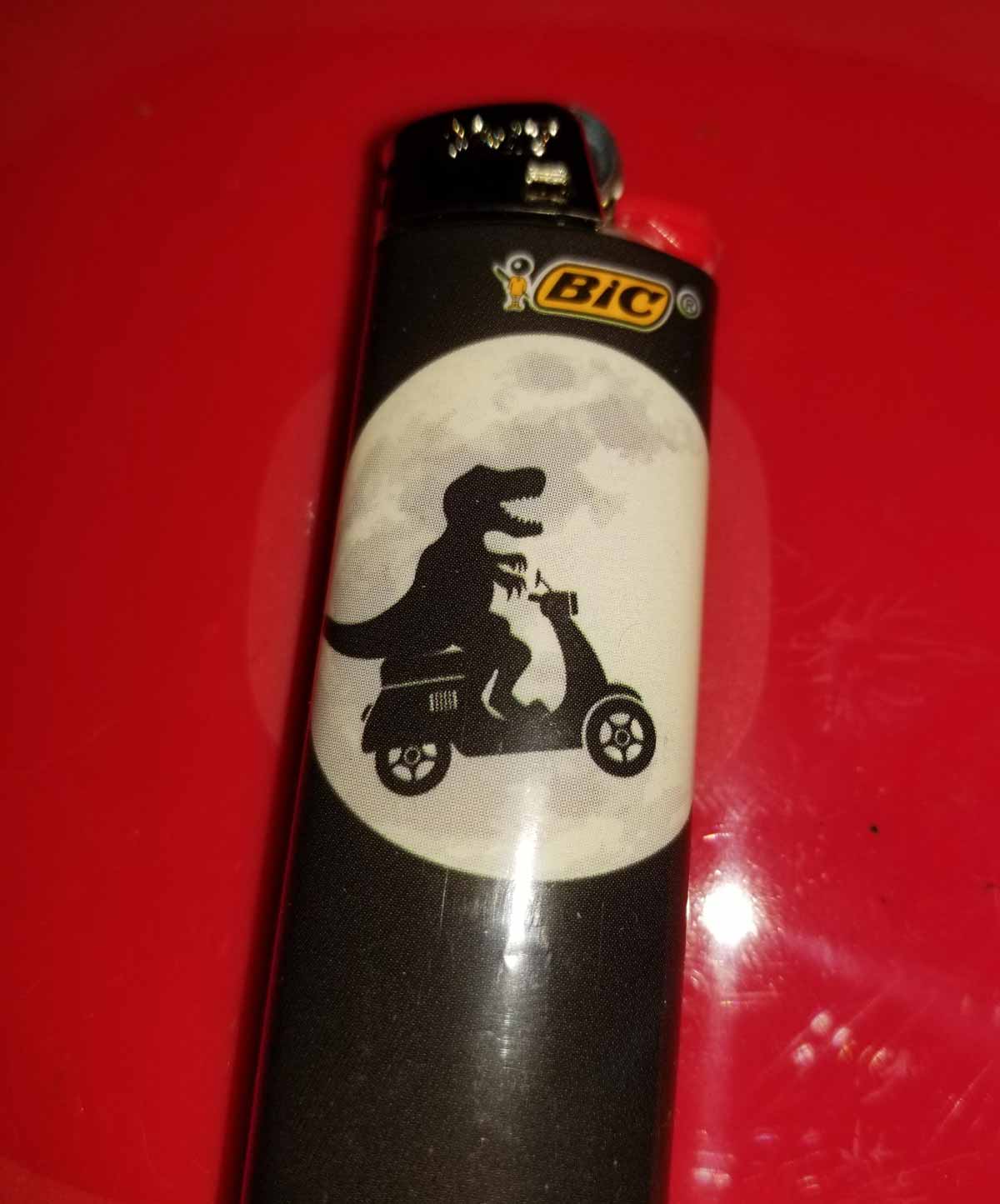 Clerk rang up a random lighter. All I could think was, "Wheeeee!"