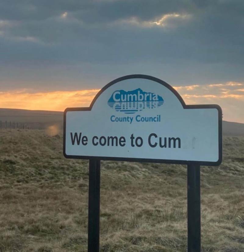 My friend recently moved to Cumbria and spotted this