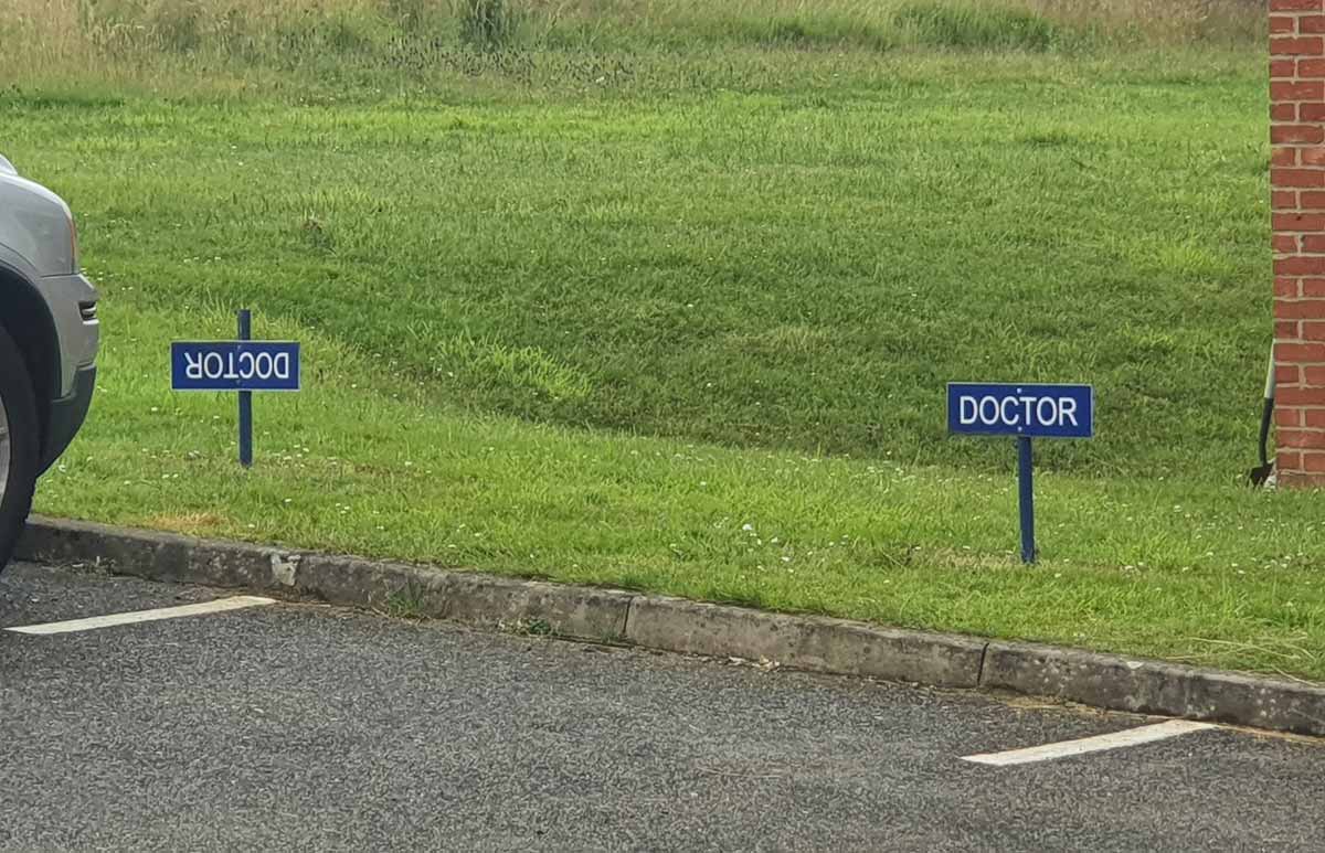 Australian doctor has their own parking spot