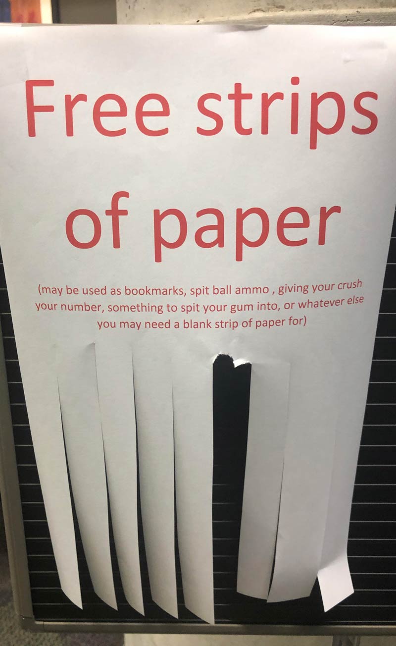 Free Strips of Paper