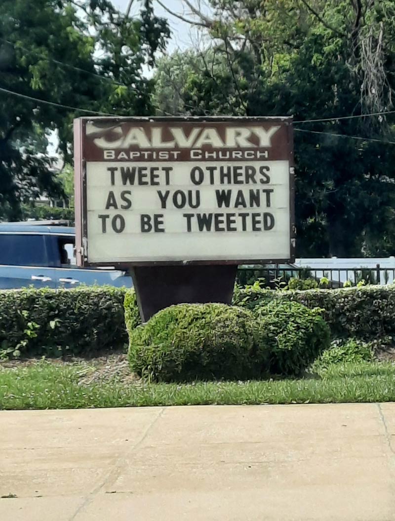 This church sign in Baltimore