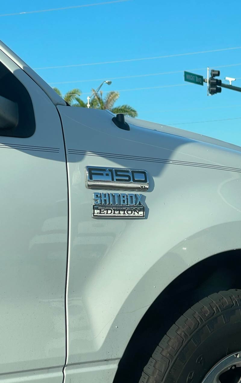 Spotted on a base model F150