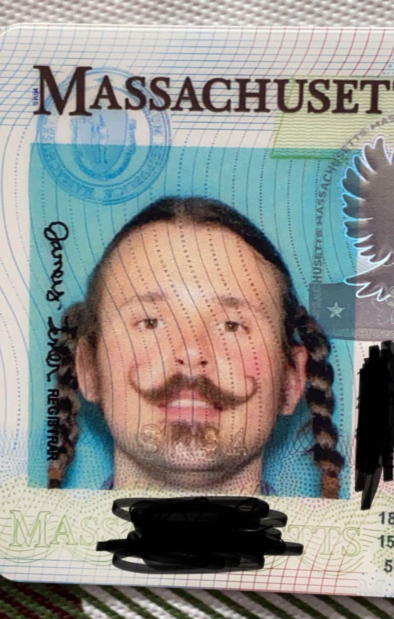 On the topic of ridiculous ID photos, my brother likes to make a sport out of it as well