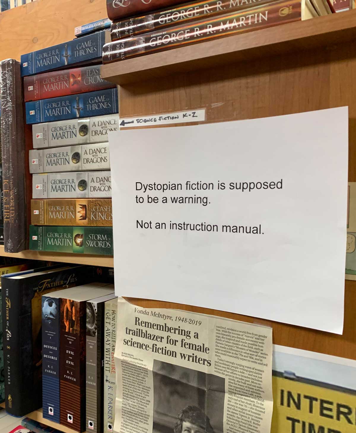 From a book store in Pennsylvania