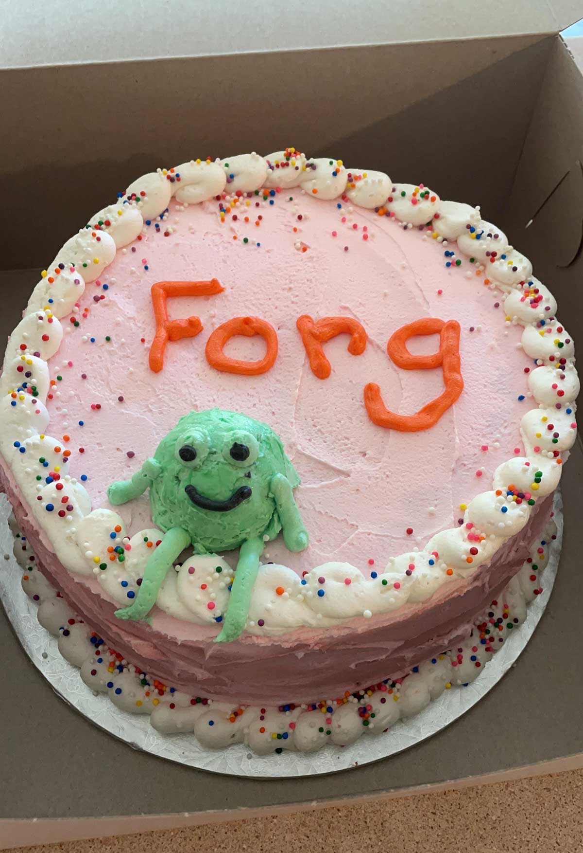 Got my Forg birthday cake today!