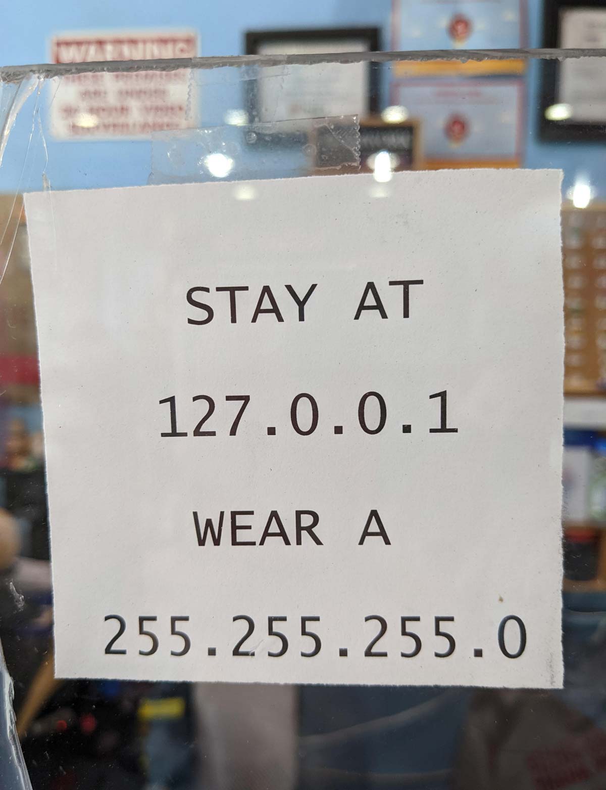 This sign at my local grocery store
