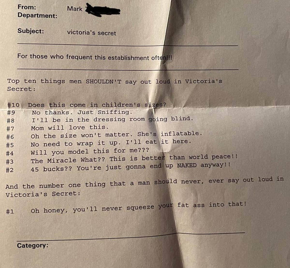 “Work” email I found my Uncle printed. Early 90’s