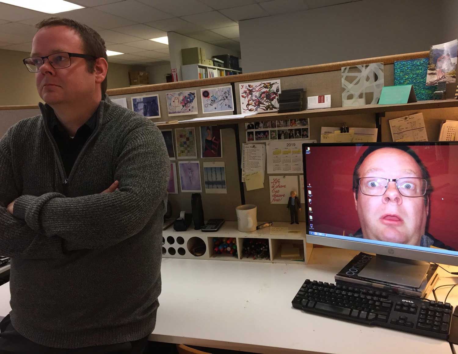 The time I came back from a meeting to discover my workmate had changed my screensaver