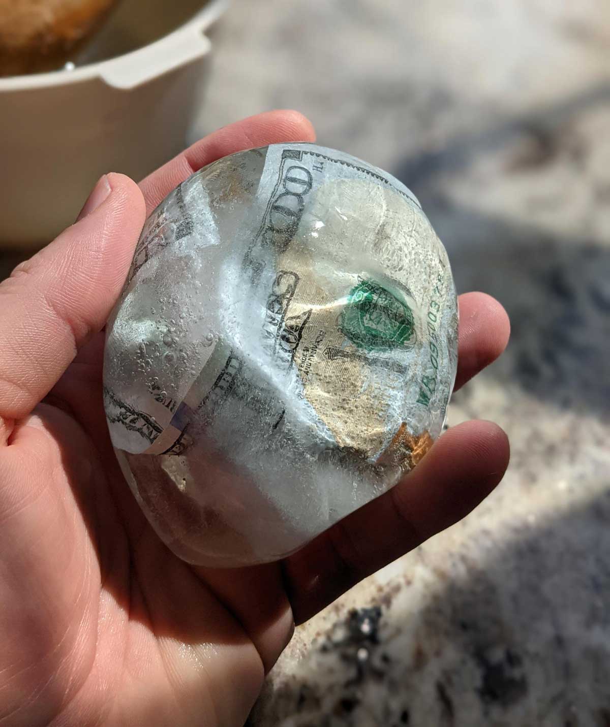 My son said he just wanted some cold hard cash for his birthday