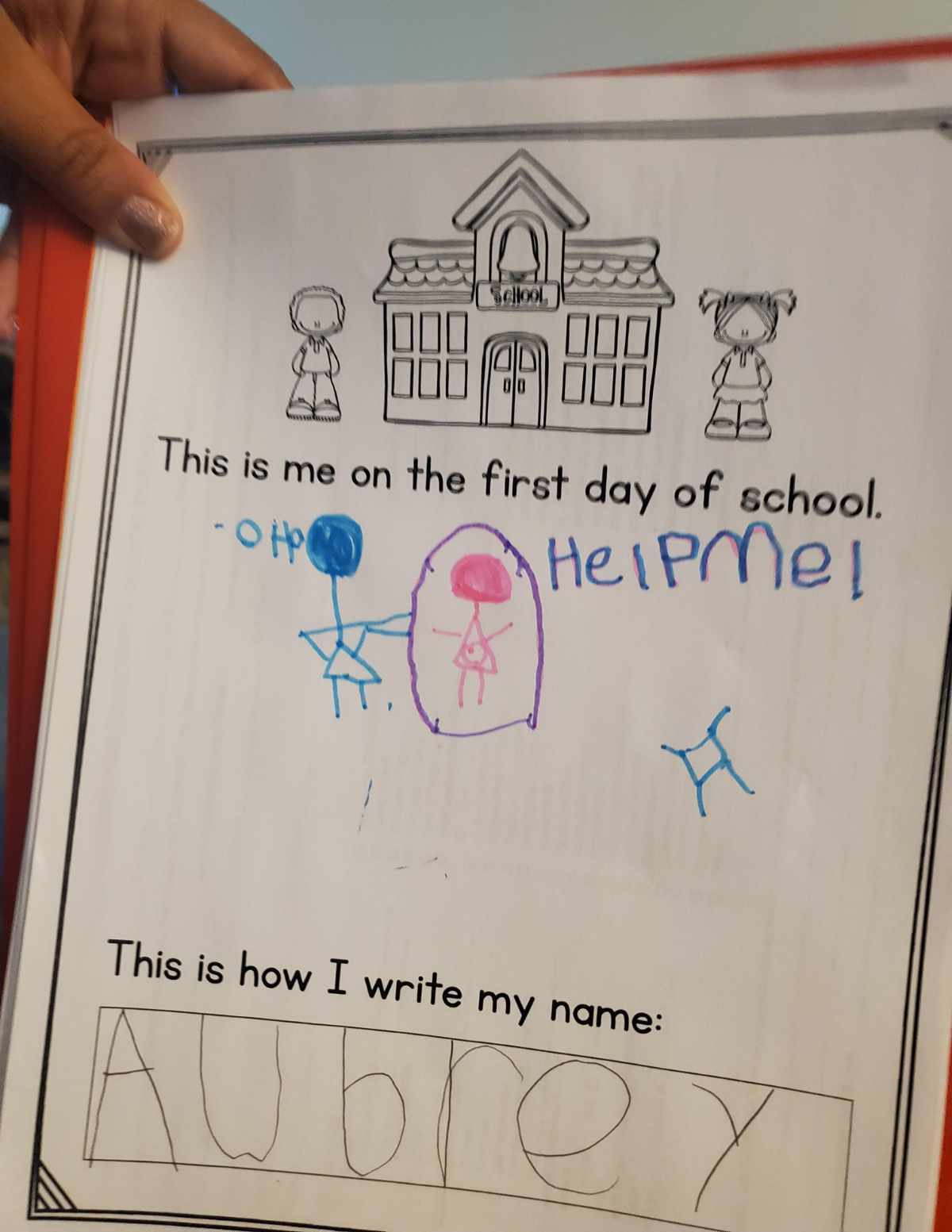 Daughter's first day of first grade
