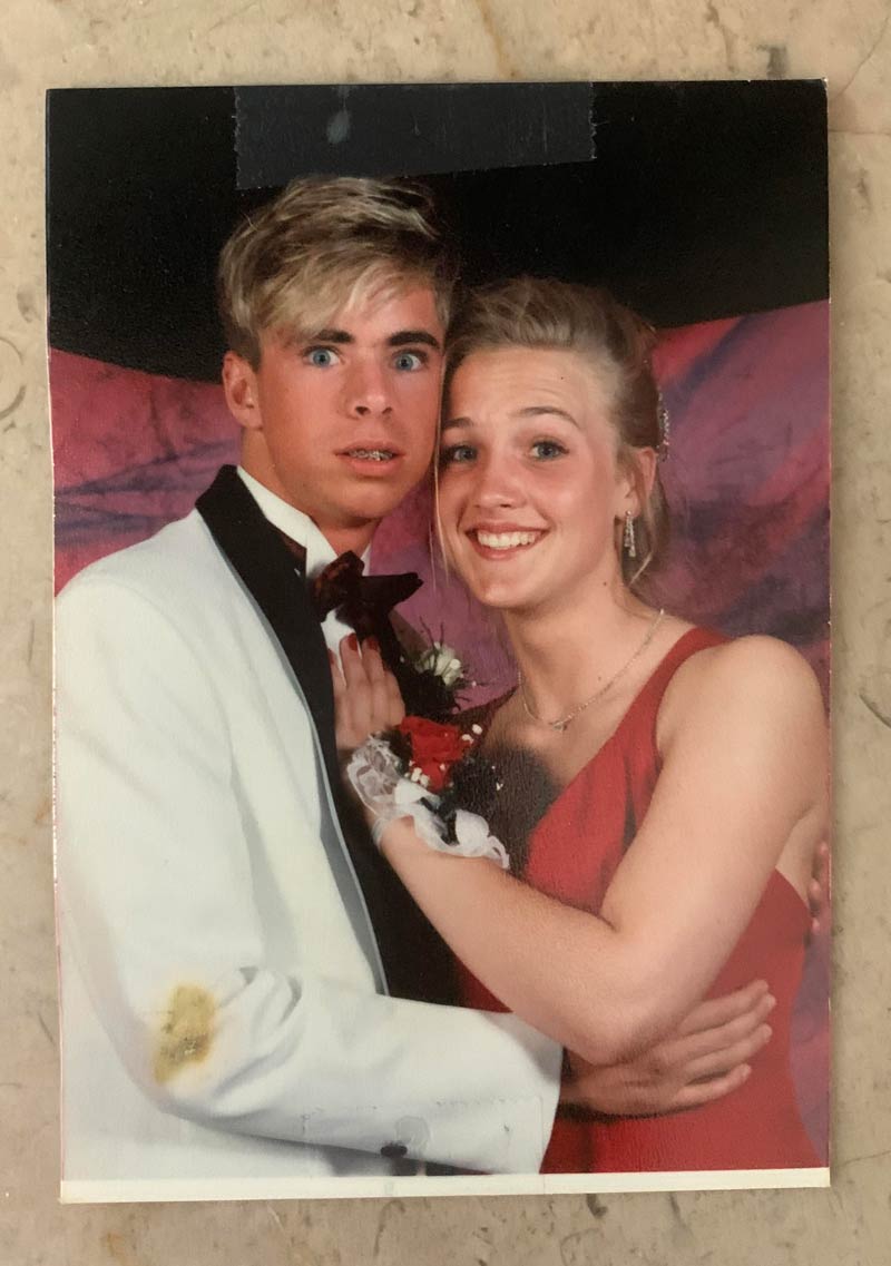 My uncle’s prom picture from the 90’s is one of the funniest photos I’ve seen