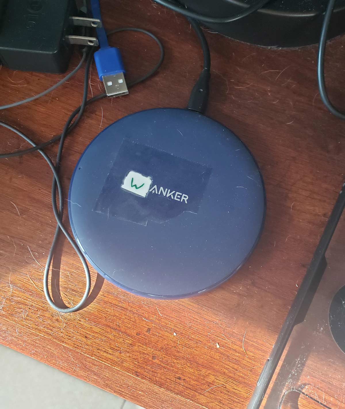 This how my husband decided to modify his wireless charging station
