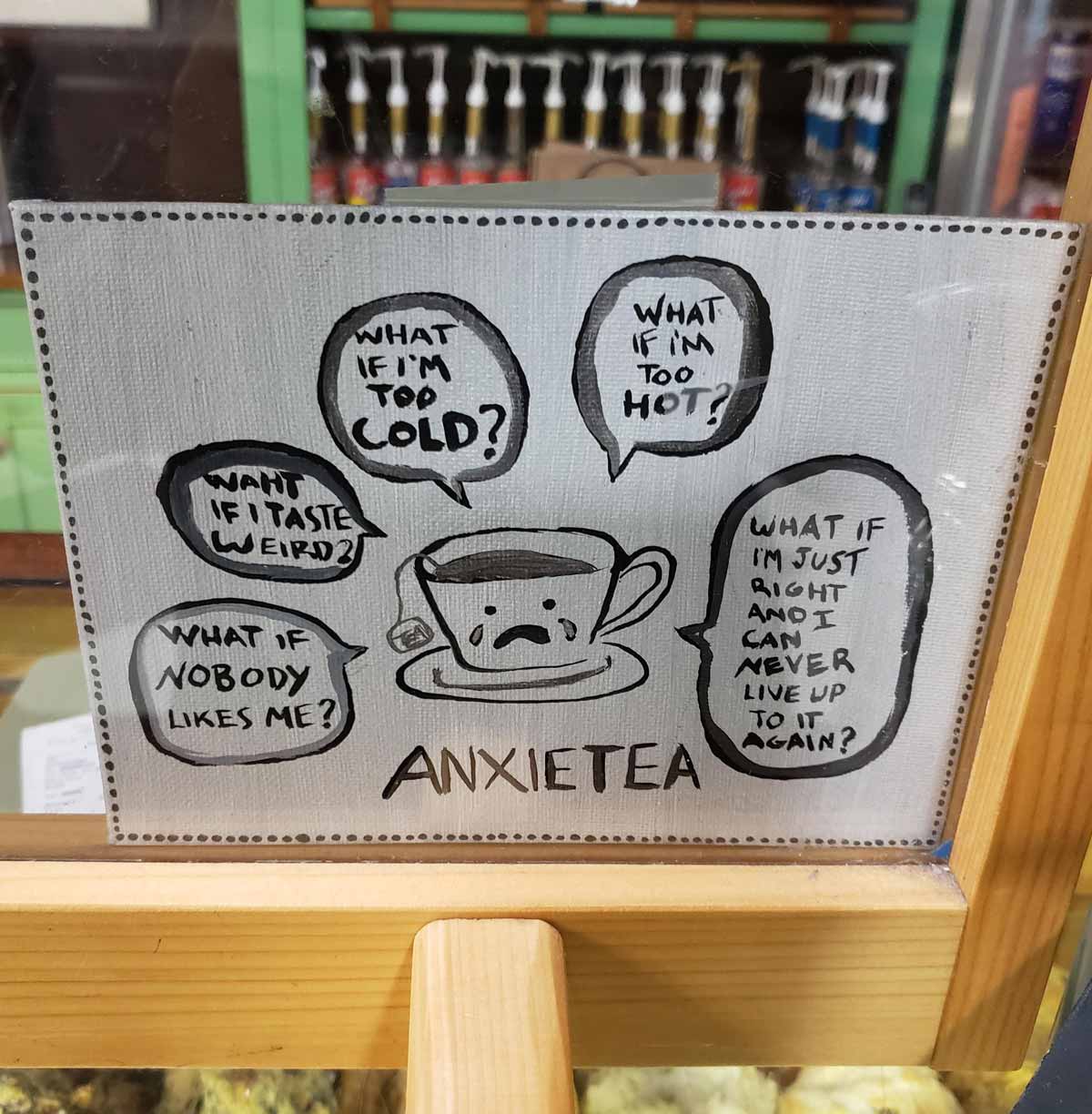 Sign I found at a coffee shop