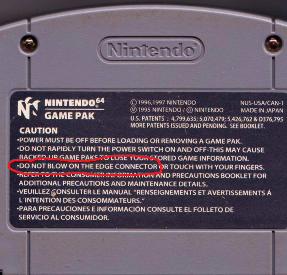 The most ignored warning in gaming history