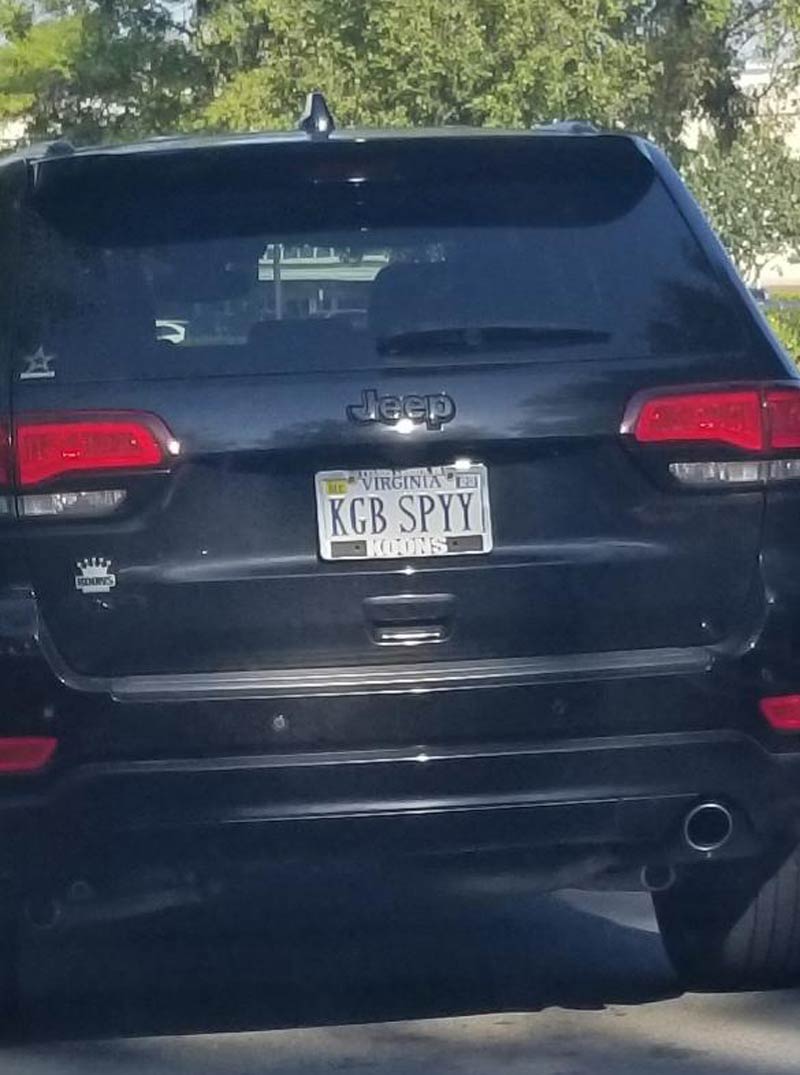 I live in N. VA, and this license plate is one of the funniest I have seen